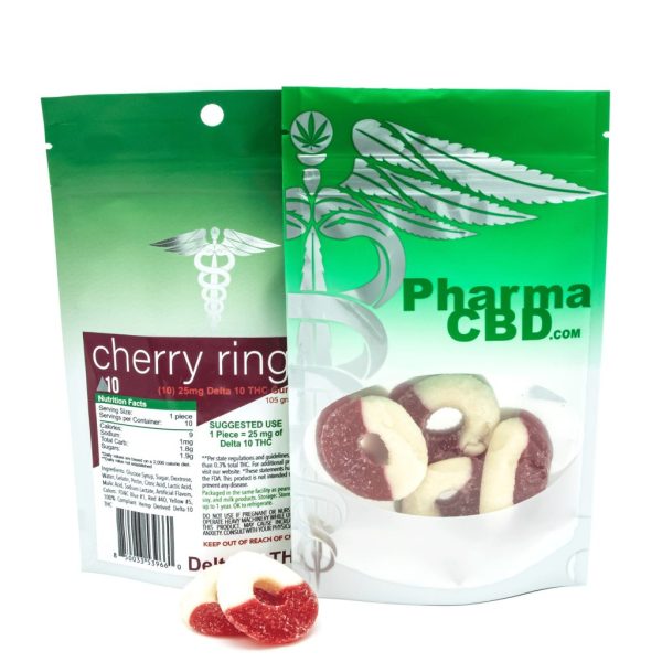 Delta 10 THC Cherry Rings UK Gummies